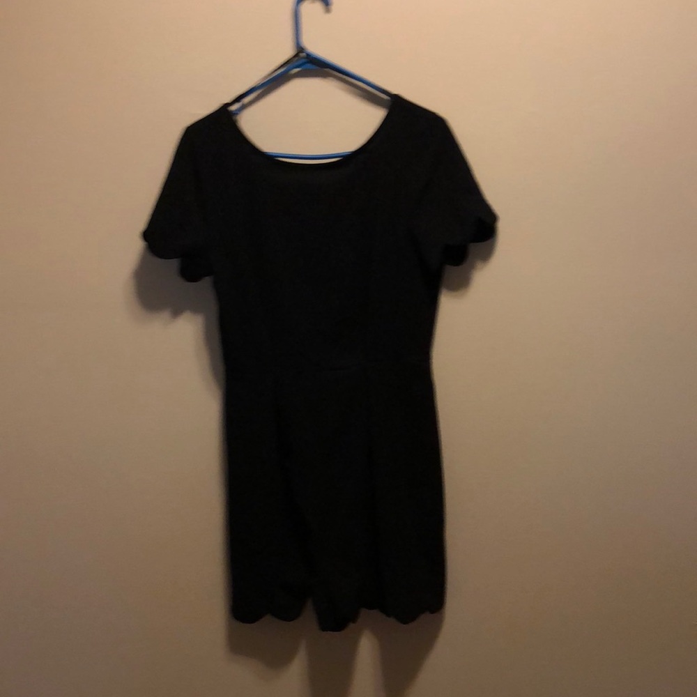 Black shirt sleeve romper